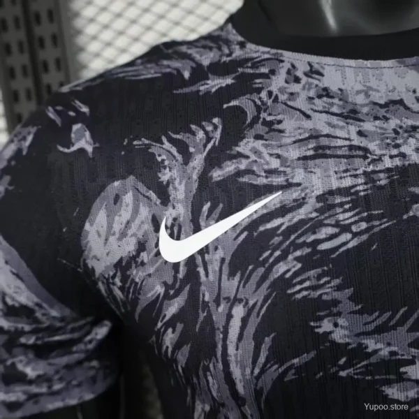 3 Version 2026 England Dark Navy with Lion Brushstroke Pattern Jersey