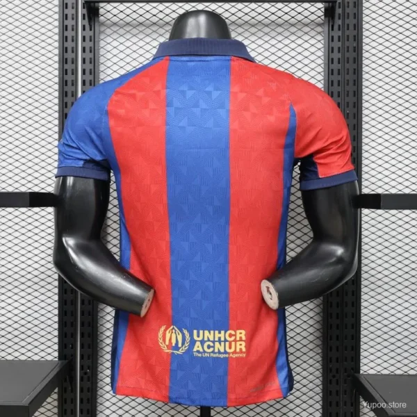 Version 26-27 FC Barcelona Home Red Blue Stripe Jersey