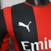 Version 26-27 AC Milan Red & Black Vertical Stripe Home Jersey