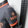 Version 26-27 AC Milan Away Navy Blue with Copper Orange Accents Jersey