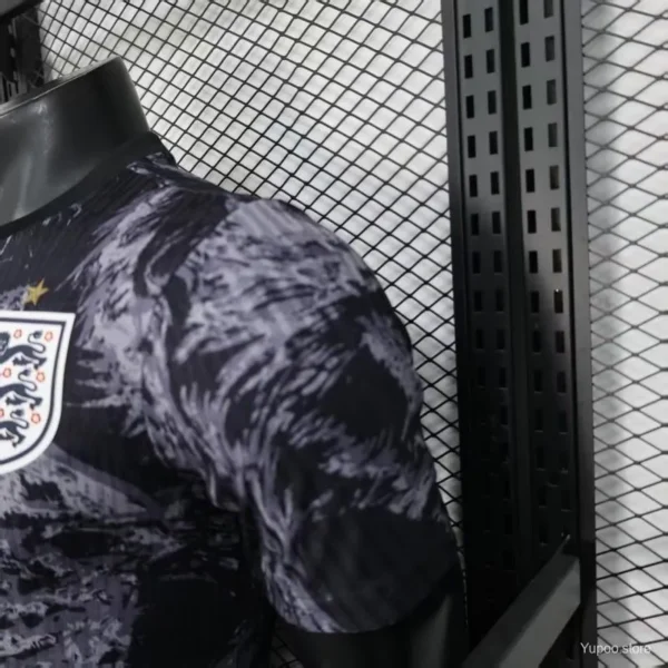 4 Version 2026 England Dark Navy with Lion Brushstroke Pattern Jersey