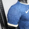 Version 2027 Portugal Away Blue with Jacquard Pattern Jersey