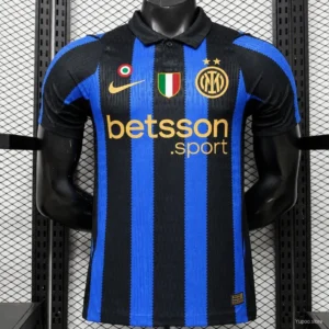 Version 26-27 Inter Milan Home Black & Blue Stripe Jersey