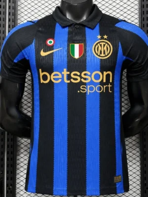 Version 26-27 Inter Milan Home Black & Blue Stripe Jersey