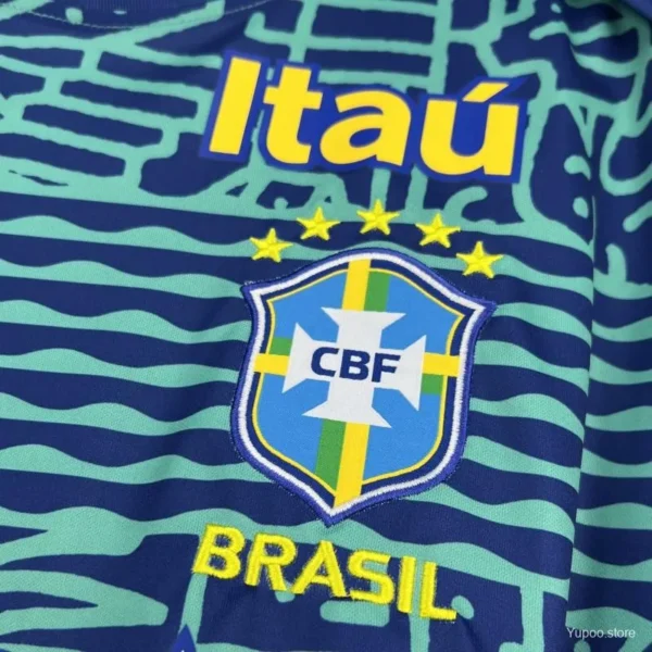 Retro Brazil Pre-Match Jersey