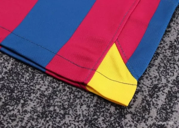 5 05-06 Barcelona Home League Version Long Sleeve Jersey