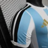 Version 2027 Argentina Home White & Light Blue Stripes with FIFA World Cup Champion Badge Jersey