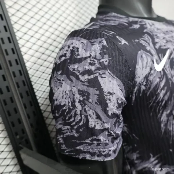 5 Version 2026 England Dark Navy with Lion Brushstroke Pattern Jersey