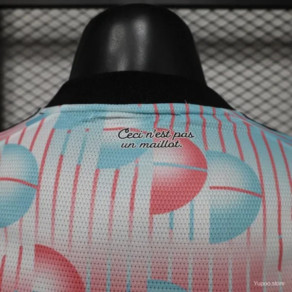 Version 26-27 Belgium Frozen Blue & Pink Away Long Sleeve Jersey