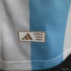 Version 2027 Argentina Home White & Light Blue Stripes with FIFA World Cup Champion Badge Jersey