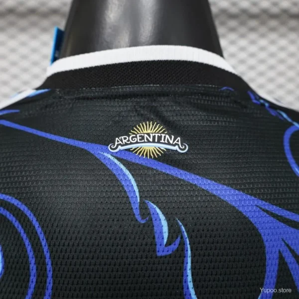 Version 26-27 Argentina Black & Blue Long Sleeve Jersey