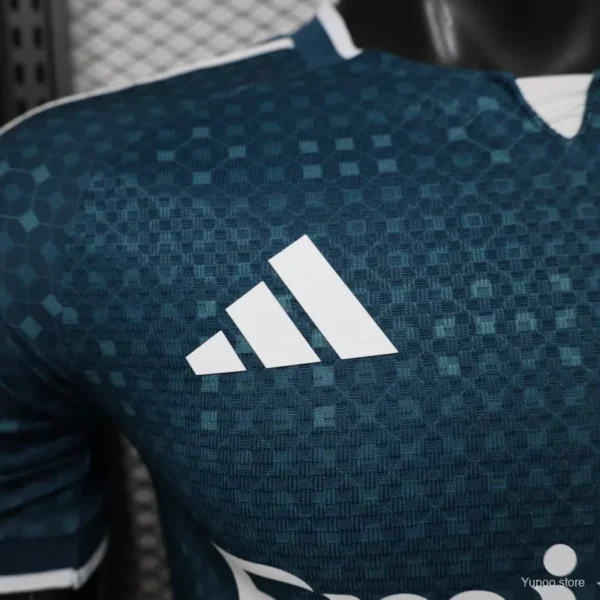 6 Version 26-27 Real Madrid Away Teal Blue Jersey