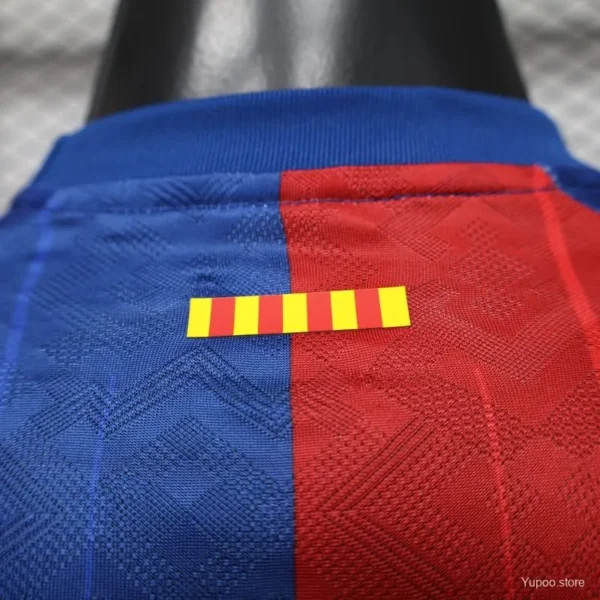 Version 26-27 FC Barcelona Royal Blue & Garnet Red Vertical Stripes Special Edition Jersey