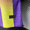 Version 26-27 FC Barcelona Third Purple Pink Yellow Stripe Jersey