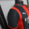 Version 26-27 AC Milan Red & Black Vertical Stripe Home Jersey