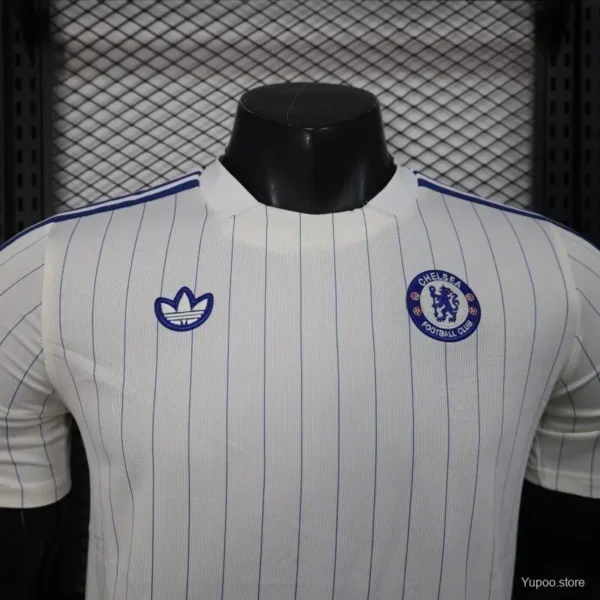 Version 25-26 Chelsea Adidas Original Terrace Icons WHITE Jersey