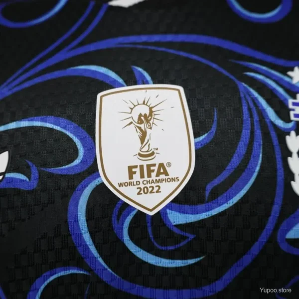 Version 26-27 Argentina Black & Blue Long Sleeve Jersey