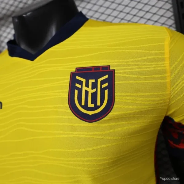 7 Version 2026 Ecuador Yellow with Tonal Wave Home Jersey