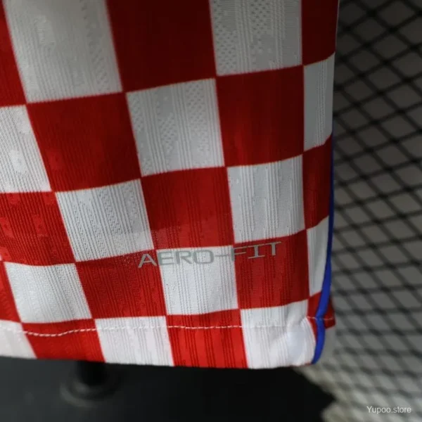 7 Version 2026 Croatia Home White & Red with Gradient Checkerboard Pattern Jersey