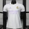 Version 26-27 Real Madrid Home White with Purple Pinstripe Jersey
