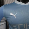 Version 26-27 Manchester City Sky Blue with White Long Sleeve Jersey