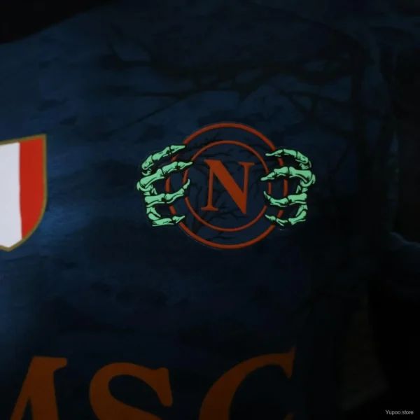 7 Version 25-26 Napoli Halloween Blue Jersey-Glow In Dark