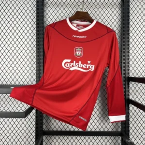 7 Retro Liverpool Home Long Sleeve Jersey