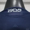8 Player Version Boca Juniors Home Navy Blue with Yellow Chest Band Long Sleeve Jersey