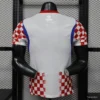 8 Version 2026 Croatia Home White & Red with Gradient Checkerboard Pattern Jersey