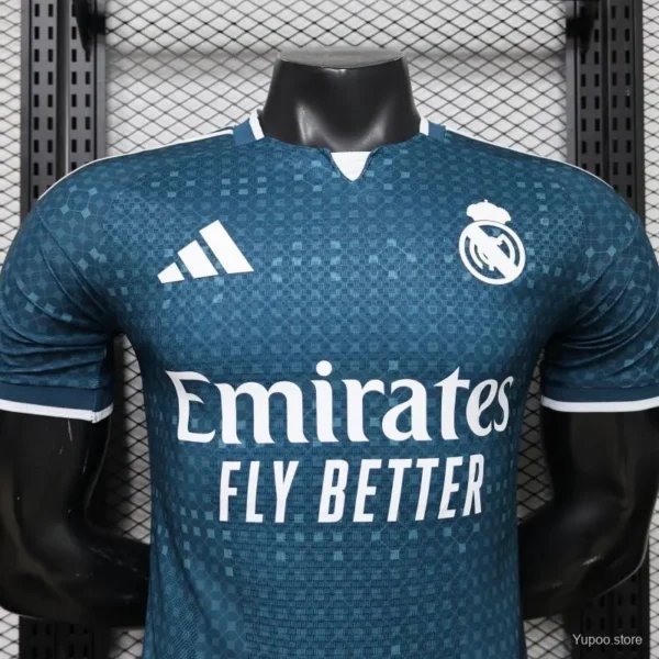 8 Version 26-27 Real Madrid Away Teal Blue Jersey