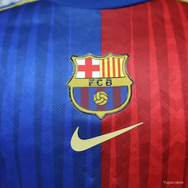 Version 26-27 FC Barcelona Royal Blue & Garnet Red Vertical Stripes Special Edition Jersey