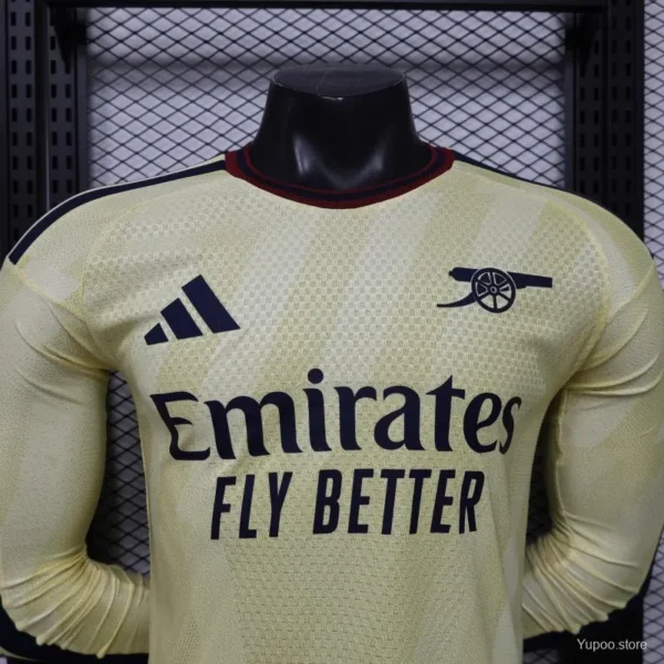 8 Version 26-27 Arsenal Yellow Long Sleeve Jersey