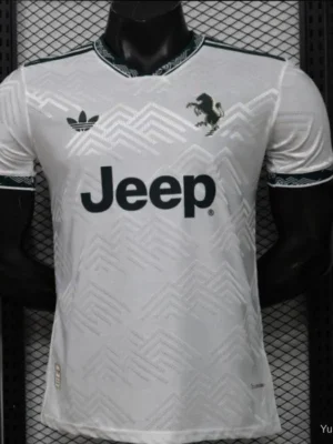 Version 26-27 Juventus White with Dark Green Special Edition Jersey