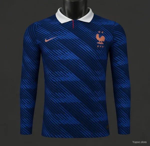 Version 2026 France Home Long Sleeve Jersey