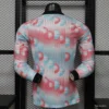 Version 26-27 Belgium Frozen Blue & Pink Away Long Sleeve Jersey