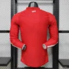 Version 26-27 Manchester United Red Polo Collar Long Sleeve Jersey