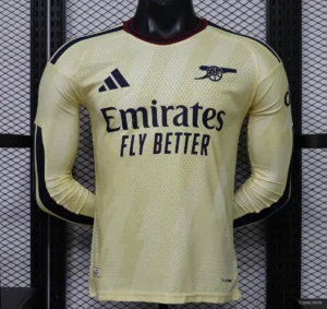 9 Version 26-27 Arsenal Yellow Long Sleeve Jersey