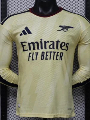 9 Version 26-27 Arsenal Yellow Long Sleeve Jersey