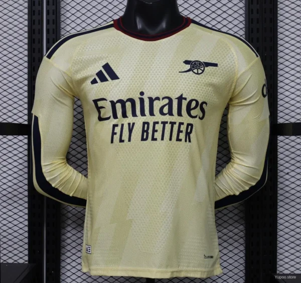 9 Version 26-27 Arsenal Yellow Long Sleeve Jersey