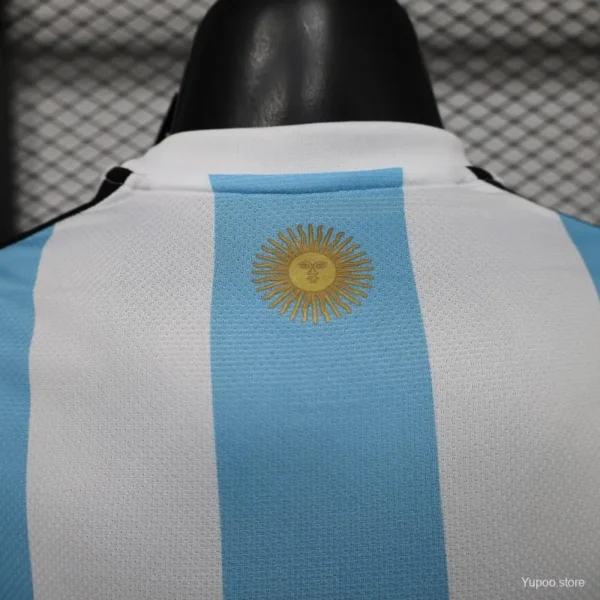 Version 2027 Argentina Home White & Light Blue Stripes with FIFA World Cup Champion Badge Jersey