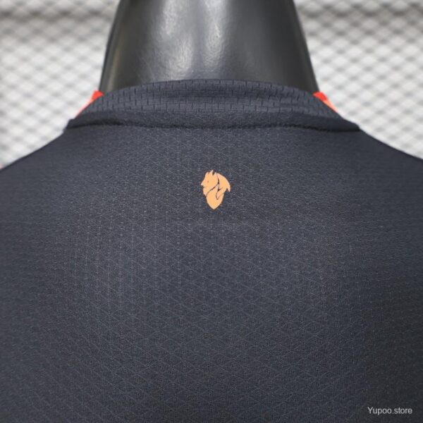 Version 26-27 AC Milan Away Navy Blue with Copper Orange Accents Jersey