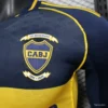 9 Player Version Boca Juniors Home Navy Blue with Yellow Chest Band Long Sleeve Jersey