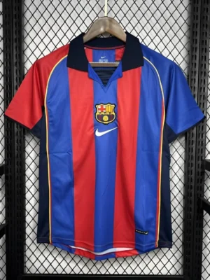 6 Retro 04-05 Barcelona Home Jersey