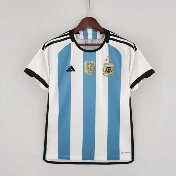8 Retro 2022 Argentina Home Jersey 3 Stars