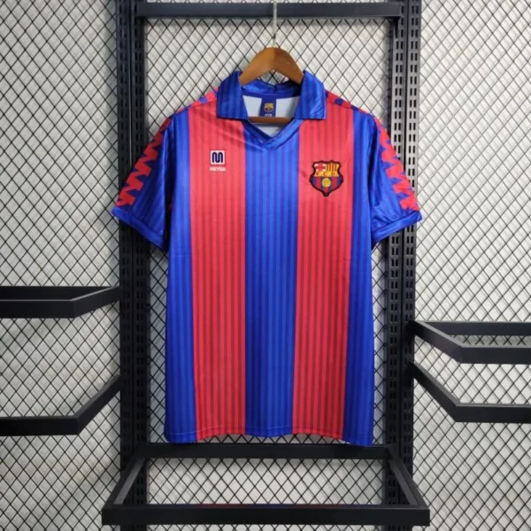 8 Retro 91-92 Barcelona Home Jersey