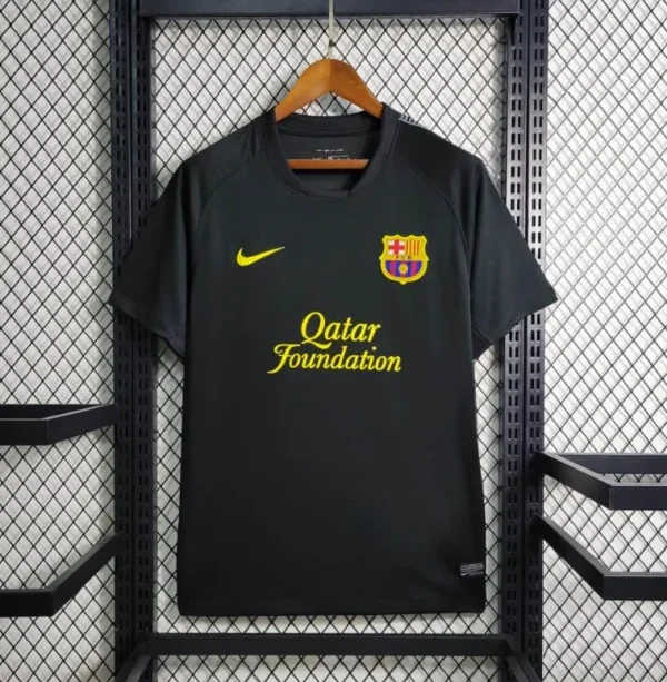 9 Retro 11-12 Barcelona Black Away Jersey