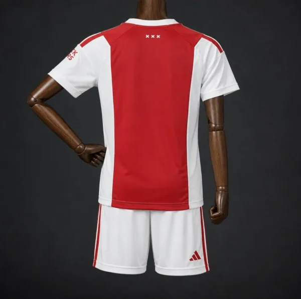1 Kids Ajax Red & White Home Jersey Kit
