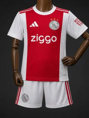 2 Kids Ajax Red & White Home Jersey Kit