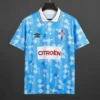 4 95-96 Celta de Vigo Light Blue with Diamond Pattern Home Jersey
