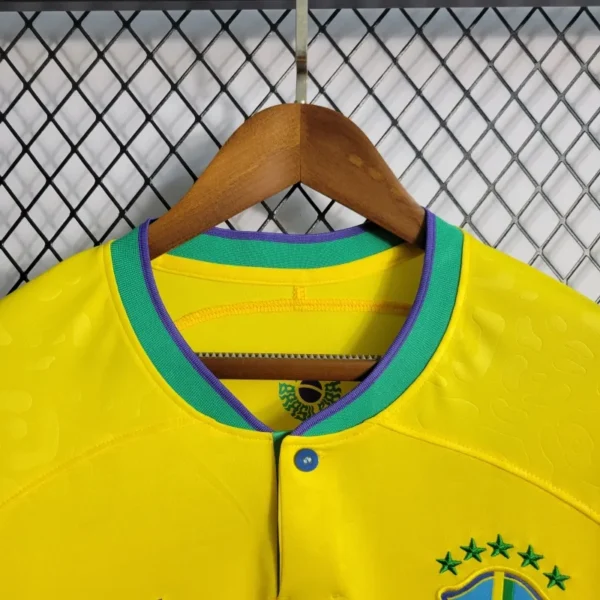 5 Brazil Home Soccer Jersey